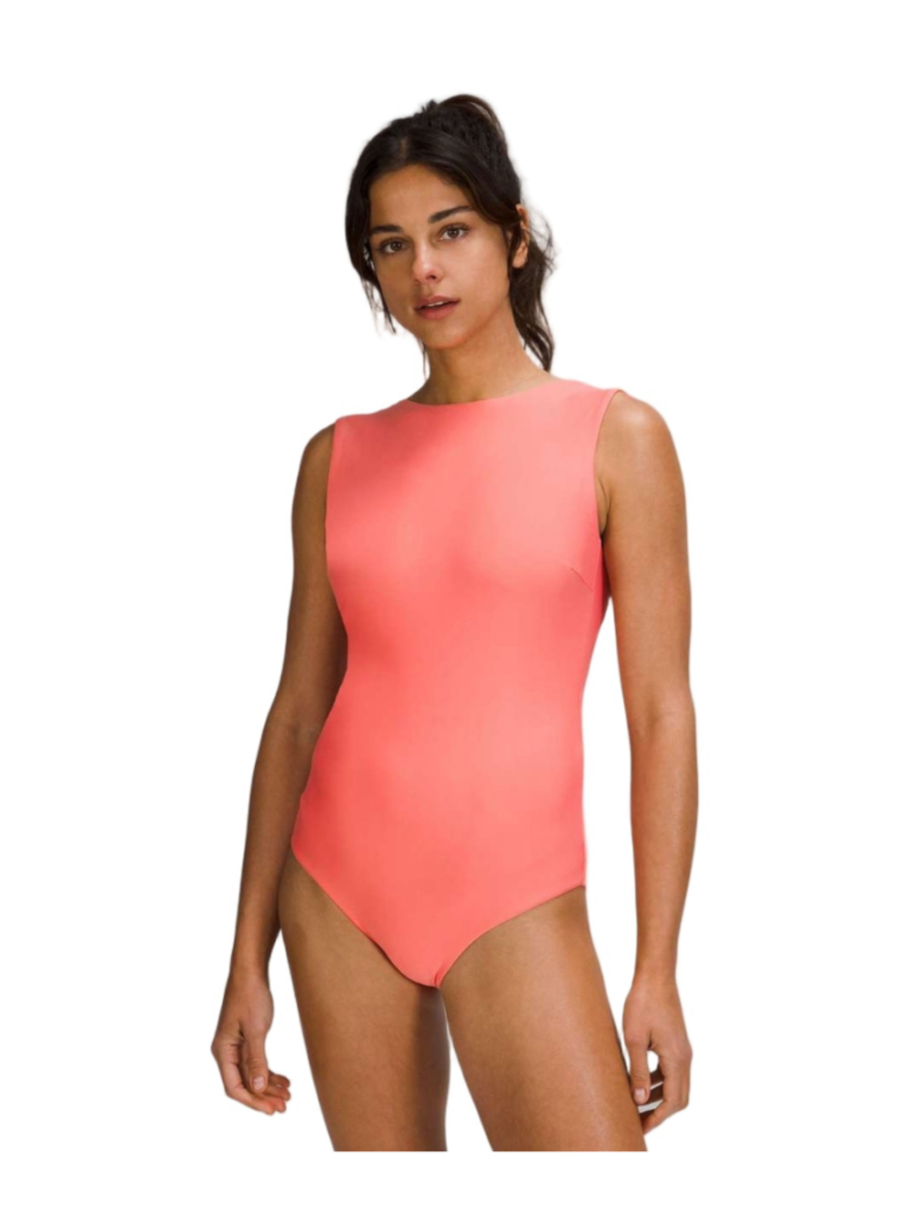 Lululemon Waterside High-Neck One-Piece Swimsuit Medium Bum Coverage